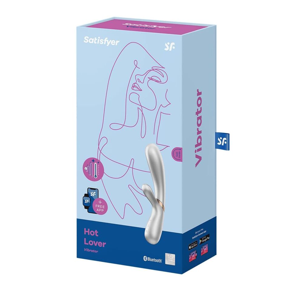 Satisfyer Hot Lover App Kontrollü Tavşan Vibratör Silver