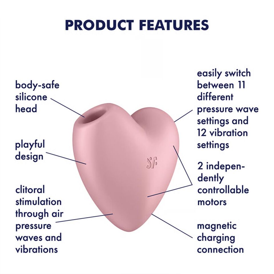 Satisfyer Cutie Heart Emişli Vibratör Rose