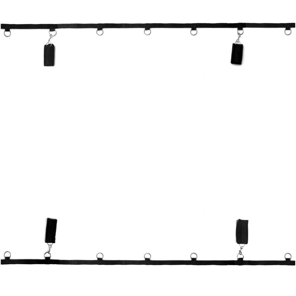 Yatak Bağlama Fantezi Kemeri Seti Siyah