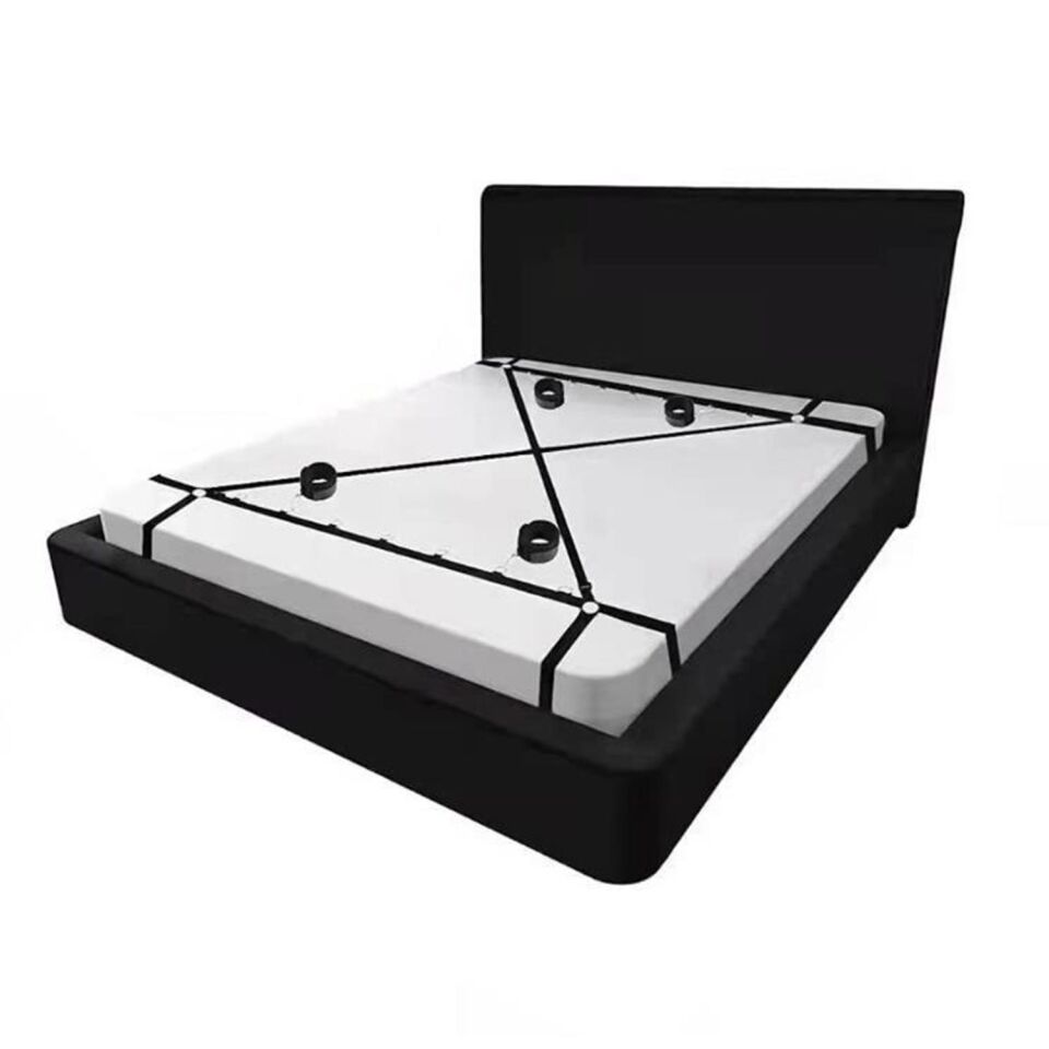 Yatak Bağlama Fantezi Kemeri Seti Siyah