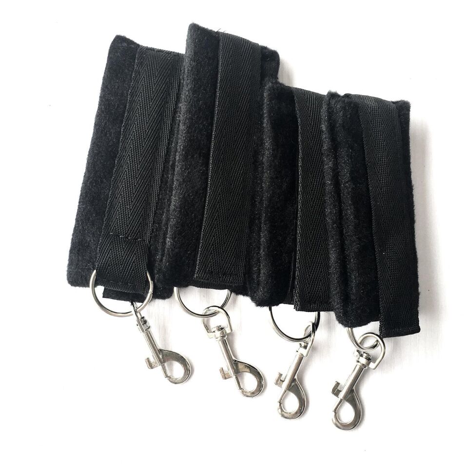 Yatak Bağlama Fantezi Kemeri Seti Siyah