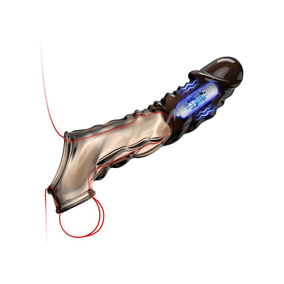 Şeffaf Penis Kılıfı Titreşimli