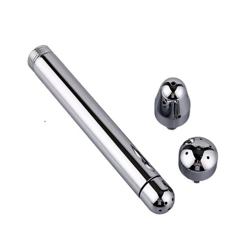 Paslanmaz Çelik Anal Duş Aparatı – 3 Farklı Başlıklı Temizlik Seti