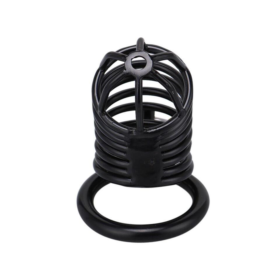 Siyah Metal Penis Kilidi 50mm  – Ayarlanabilir Çelik Kafes + Asma Kilit