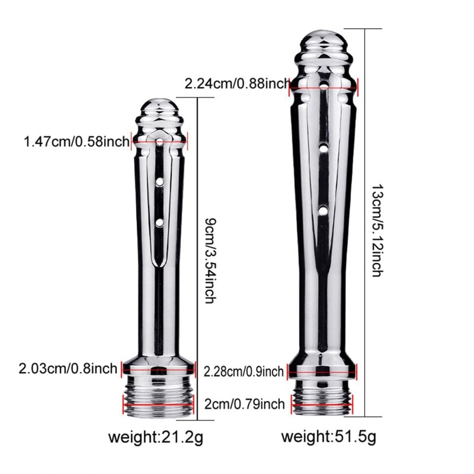 Paslanmaz Çelik Anal Duş Temizleyici Seti – Hijyenik ve Güvenli Kullanım