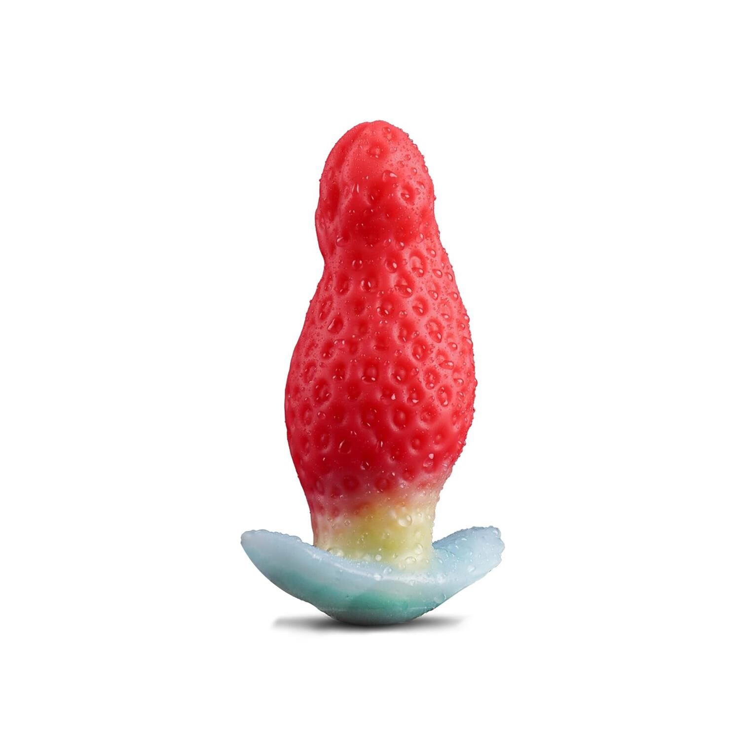Çilek Tasarımlı Silikon Anal Plug Büyük – Renkli, Eğlenceli ve Konforlu Deneyim