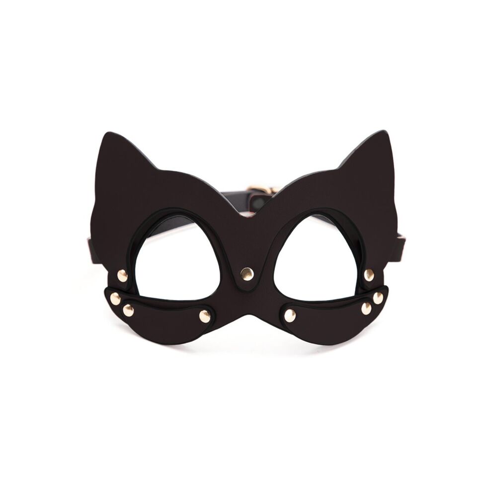 Deri Fantezi Maske Siyah