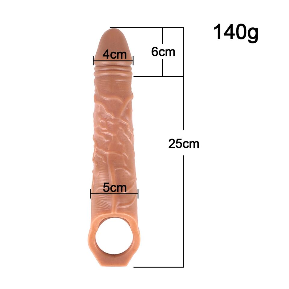 Titreşimli Penis Kılıfı Ten Rengi
