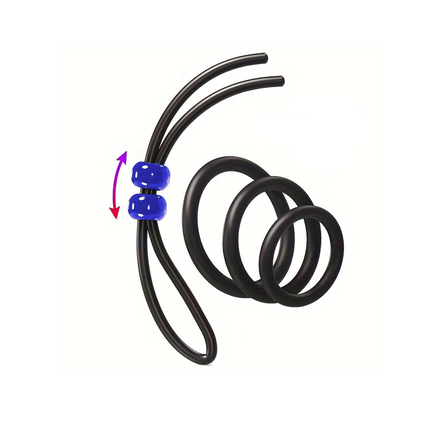 Penis Halkası Seti 4’lü Siyah