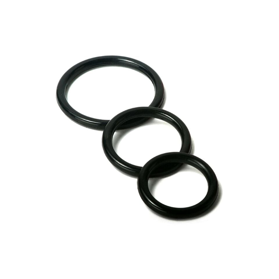 Siyah Penis Halkası Set 3’lü