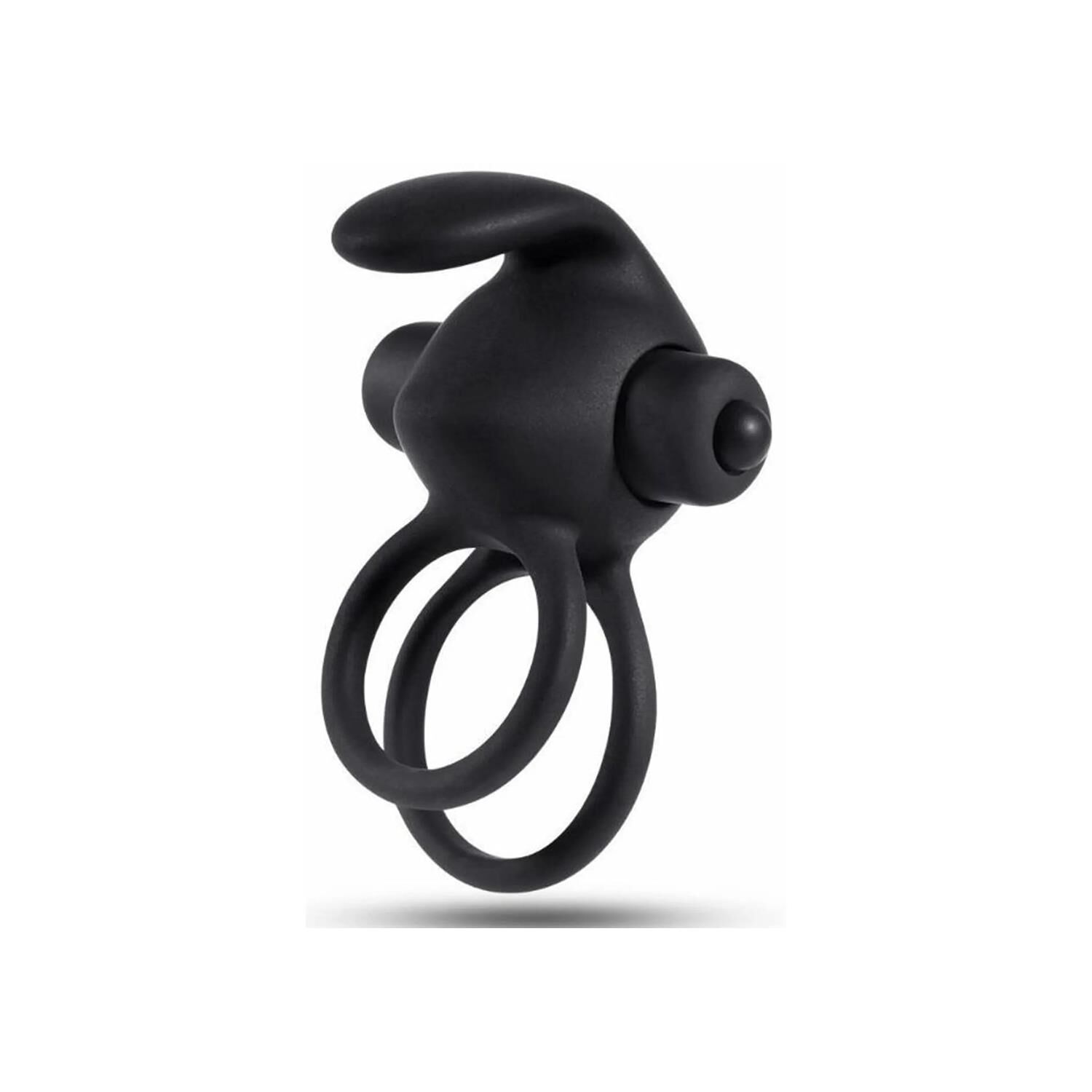 Titreşimli Rabbit Penis Halkası Siyah