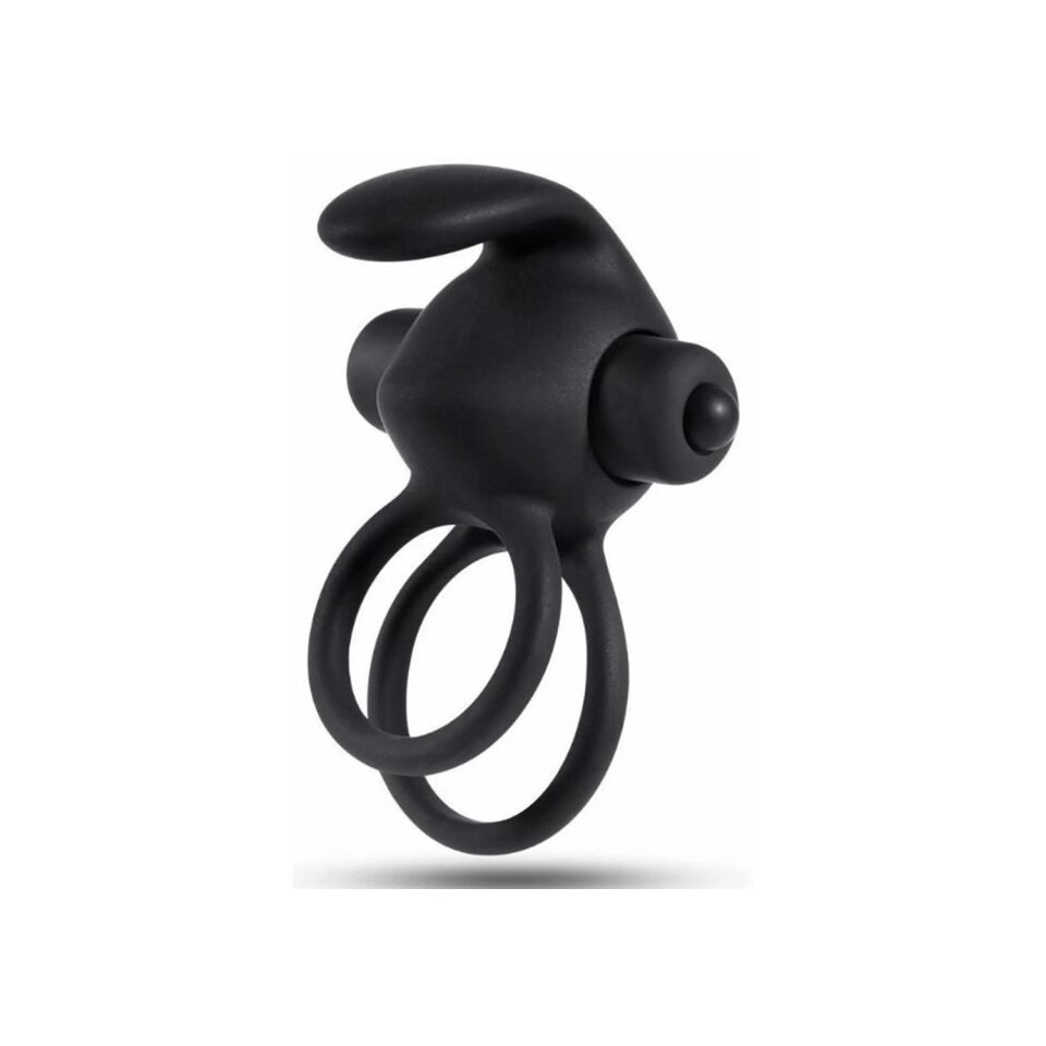 Titreşimli Rabbit Penis Halkası Siyah