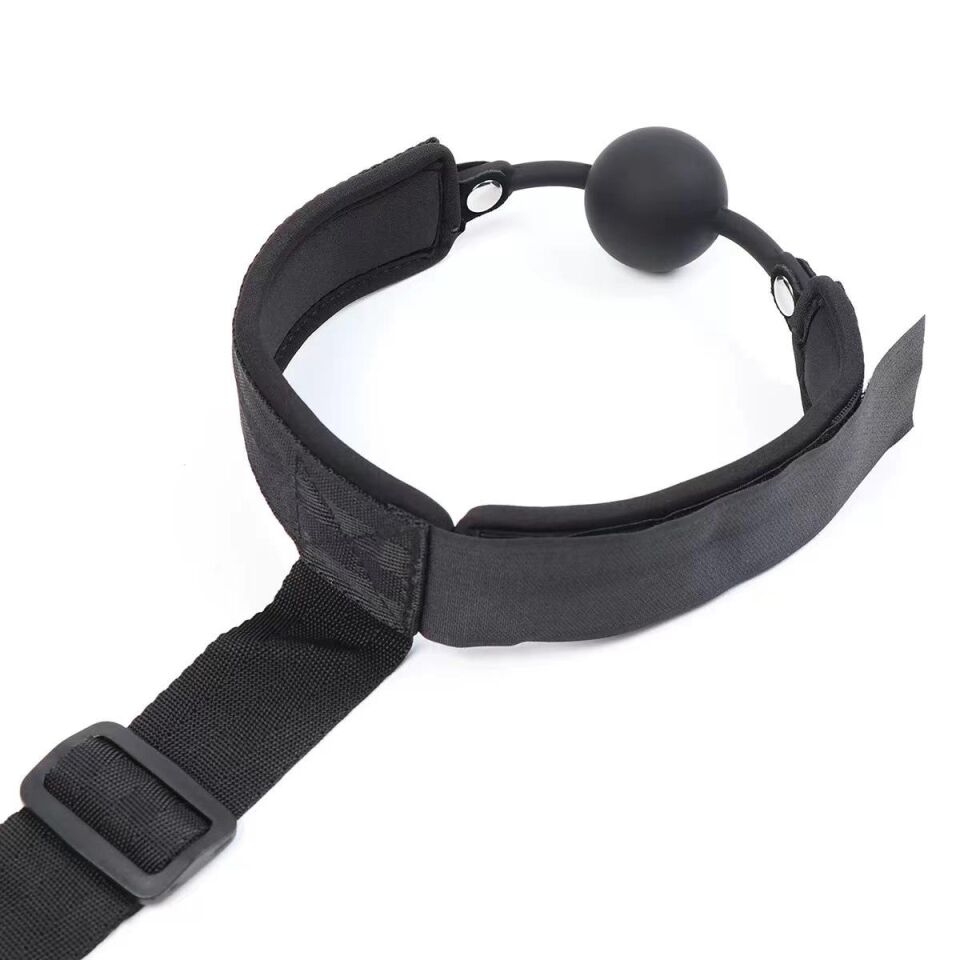 Ağız Toplu El Ayak Bağlama Kemeri Siyah