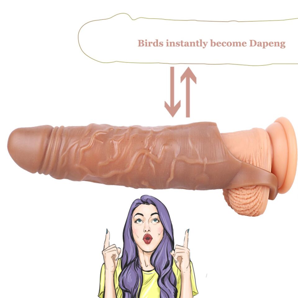 Titreşimsiz Penis Kılıfı Ten Rengi
