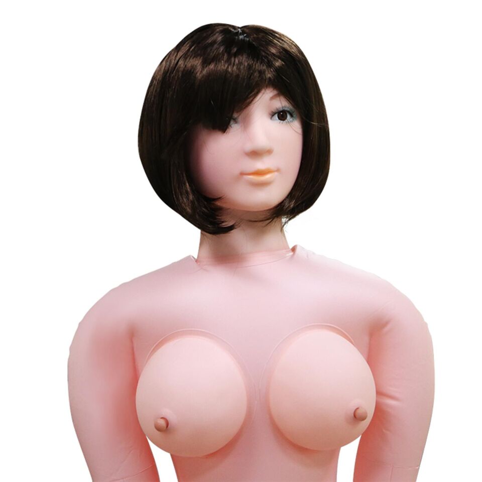 Şişme Kadın Kısa Saçlı Kumral