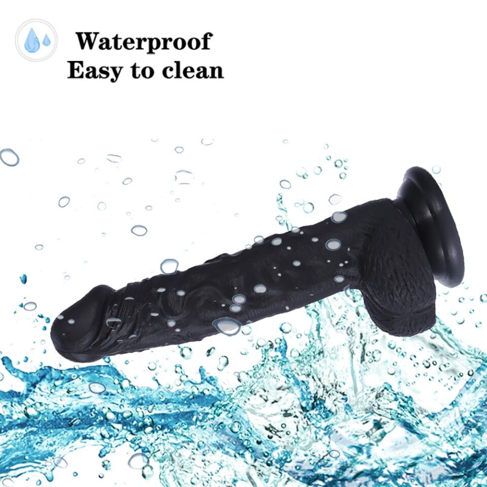 Siyah Realistik Dildo – 22 Cm