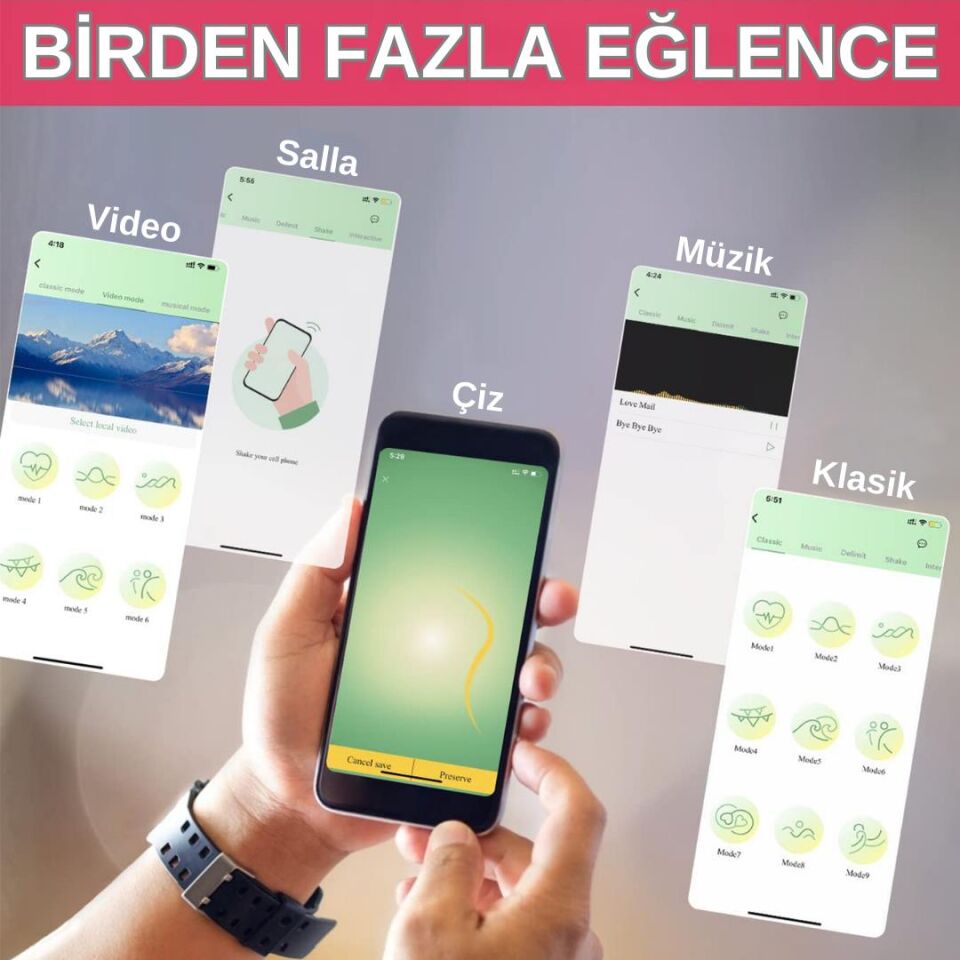 Telefon Kontrollü Yumurta Vibratör