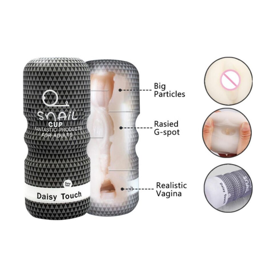 Taşınabilir Manuel Vajina Mastürbatör Siyah Renkli