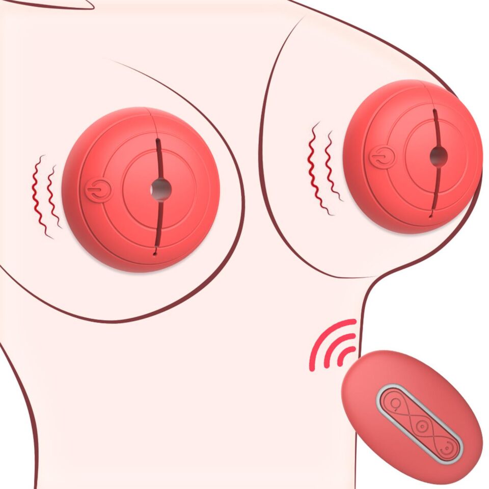 Uzaktan Kumandalı Göğüs Vibratörü Kırmızı