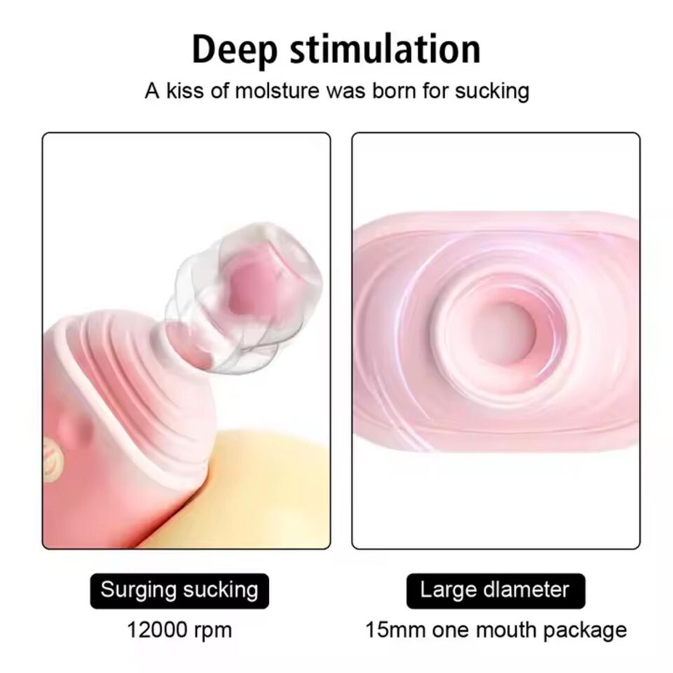 Dondurma Tasarımlı Emişli Vibratör