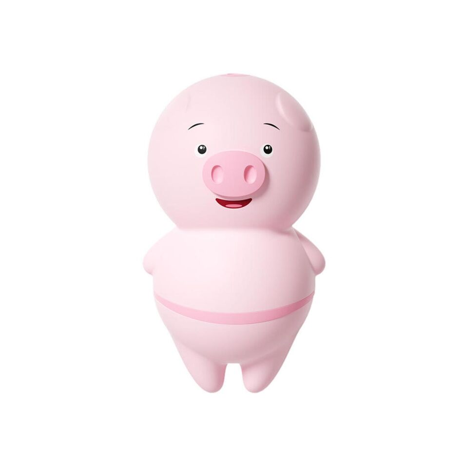 Sevimli Domuz Figür Dil Vibratör Pembe